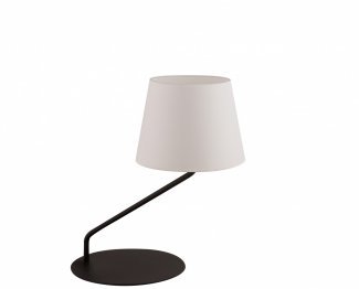 Stylowa lampka biurkowa stołowa nocna biała LIZBONA 50227